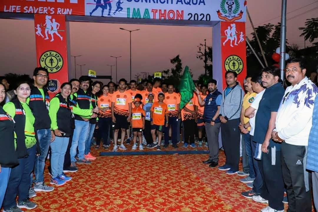 आयएमएच्या वतीने आयोजित  मॅरेथॉन स्पर्धेस  उत्स्फूर्त प्रतिसाद